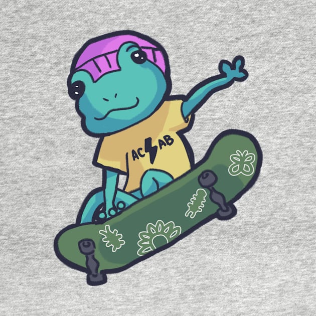 Cool Skating Anti Cop Frog by RileySessions